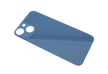 Задняя крышка (стекло) для Apple iPhone 13 Mini голубая