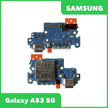 Разъем зарядки для телефона Samsung Galaxy A53 5G SM-A536, разъем SIM и микрофон